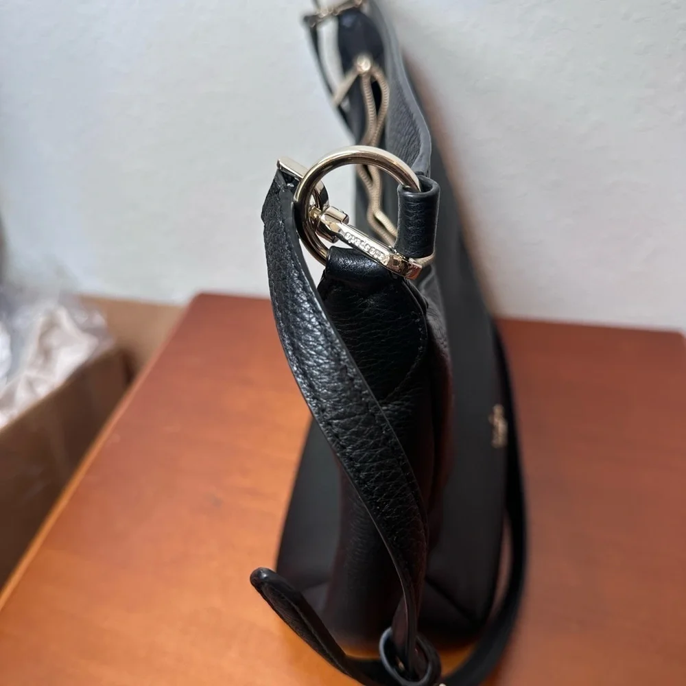 Kate Spade New York Women's Black Pebbled Leather Shoulder Bag